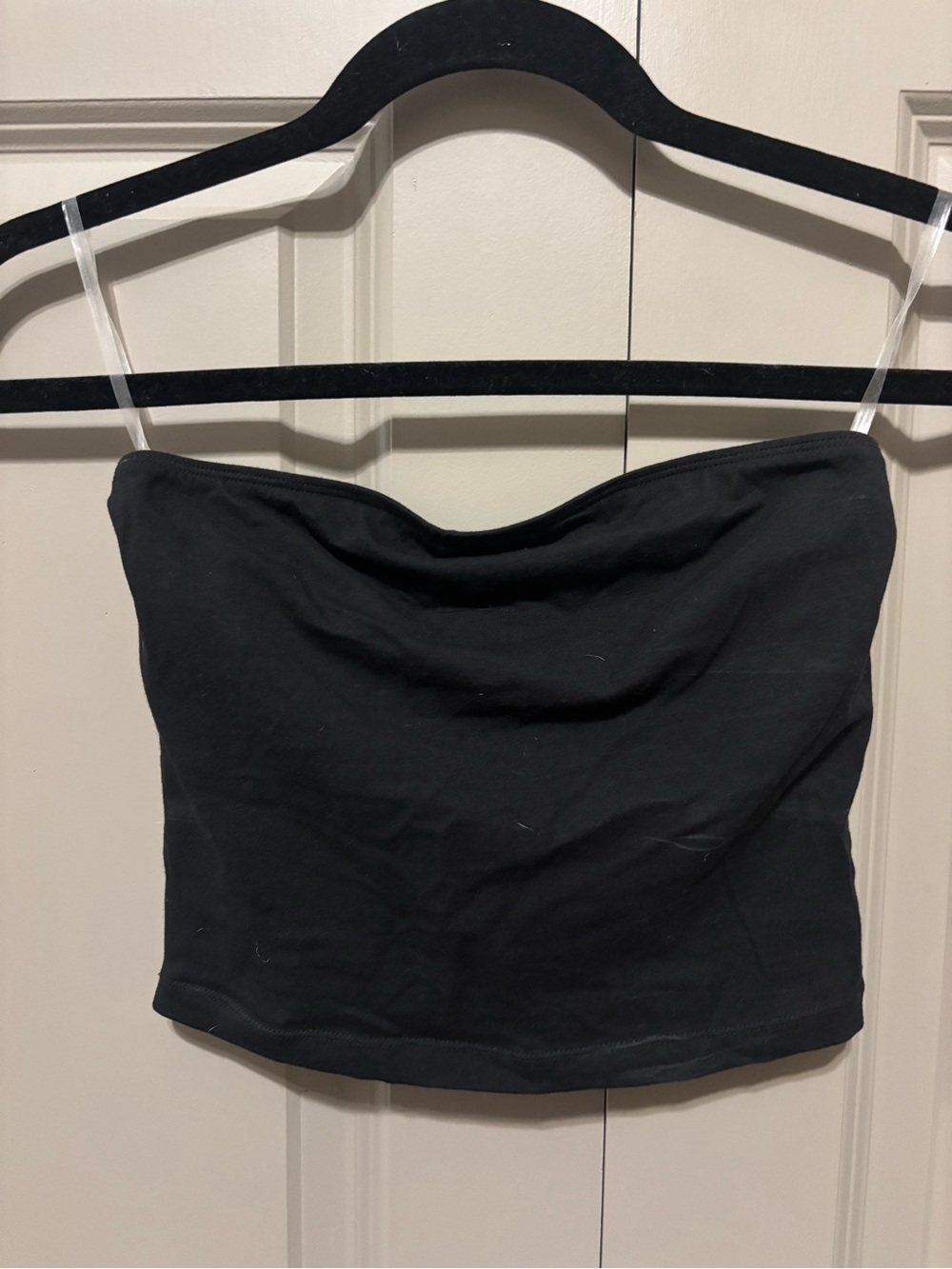 Black Strapless Tube Top